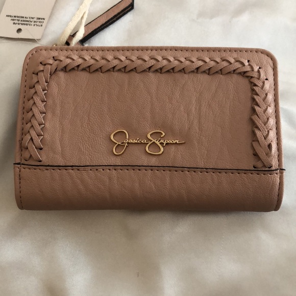 Jessica Simpson Jaclyn Medium Fran Faux Leather Wallet Color Powder Blush NWT - Picture 12 of 12